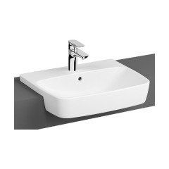 Vitra 7073b003-0001 Shift Yarım Tezgah Lavabo, 55 Cm Parlak Beyaz