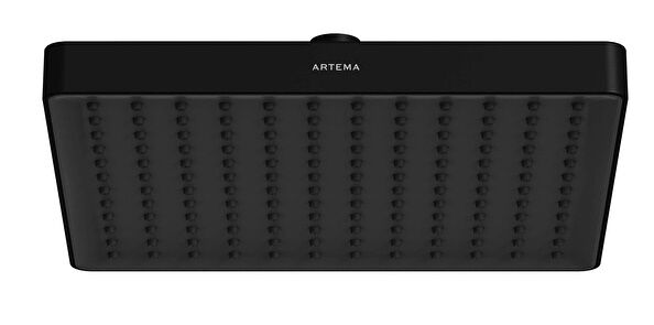 Artema A4592336 Prime Square Round Duş Başlığı 2F (300mm) Mat Siyah