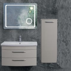 Lineart Asos 91 cm Banyo Dolabı + Ledli Ayna