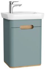 Vitra 65868 Sento Lavabo Dolabı(Sol) 50 Cm Kapaklı Mat Fiyord Yeşili