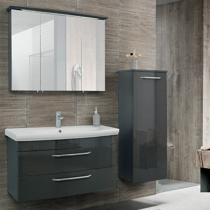 Lineart Asos 90 cm Banyo Dolabı + Ayna Dolaplı