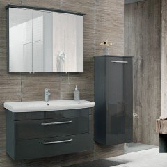 Lineart Asos 90 cm Banyo Dolabı + Ayna Dolaplı