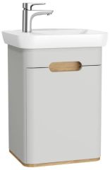 Vitra 65980 Sento Lavabo Dolabı(Sol) 50 Cm Kapaklı Mat Açık Gri