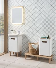 Vitra 60777 Sento Lavabo Dolabı(Sağ) 50 Cm Kapaklı Mat Beyaz
