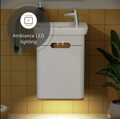Vitra 60777 Sento Lavabo Dolabı(Sağ) 50 Cm Kapaklı Mat Beyaz