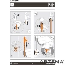 Artema A4353425 Minimax Round Çanak Lavabo Bataryası,Fırçalı Altın