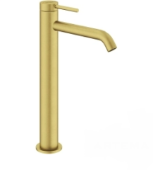 Artema A4353425 Minimax Round Çanak Lavabo Bataryası,Fırçalı Altın