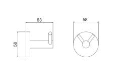 Vitra A44116 Base 100 İkili Askı Krom