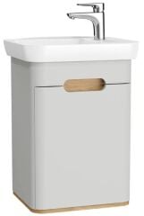 Vitra 65981 Sento Lavabo Dolabı(Sağ) 50 Cm Kapaklı Mat Açık Gri