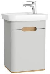 Vitra 65981 Sento Lavabo Dolabı(Sağ) 50 Cm Kapaklı Mat Açık Gri