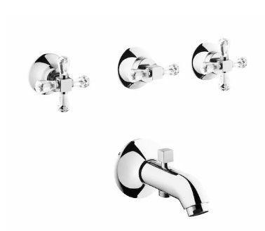 Artema A41668 Juno Ankastre Banyo Bataryası  (El Duşu Çıkışlı - Sıva Altı Dahil)Swarovski Taşlı