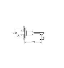 Vitra A42491 Suit U Çıkış Ucu Krom
