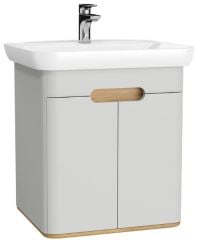 Vitra 65982 Sento Lavabo Dolabı 65 Cm Kapaklı Mat Açık Gri