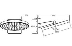 Vitra A4592234 Prime Round Duş Başlığı (2F) (300 Mm) Fırç.Nikel