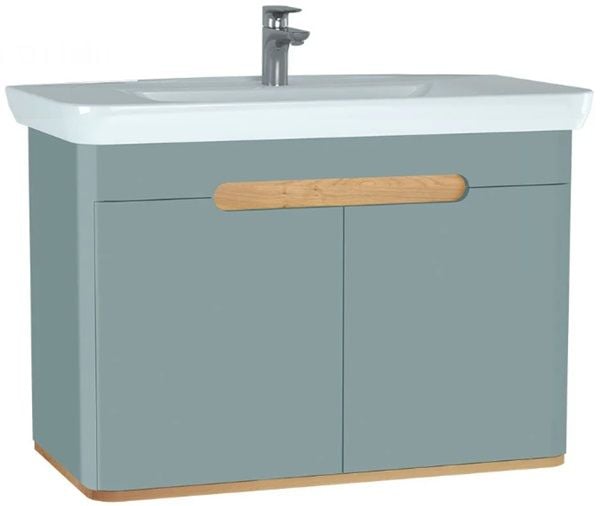 Vitra 65872 Sento Lavabo Dolabı 100 Cm Kapaklı Mat Fiyord Yeşili