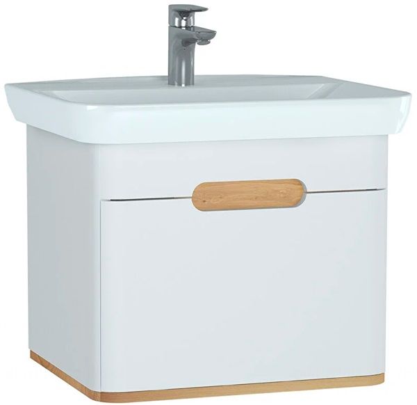 Vitra 60812 Sento Lavabo Dolabı 65 Cm Tek Çekmeceli Mat Beyaz