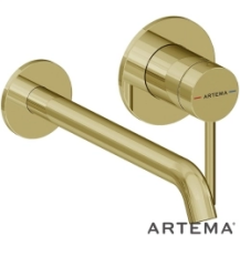 Artema A4354974 Minimax Round Ankastre Lavabo Bataryası Uzun,Soft Altın