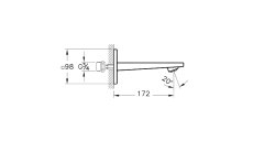 Artema A42397 Brava Ankastre Çıkış Ucu, Krom