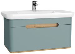 Vitra 65875 Sento Lavabo Dolabı 100 Cm Tek Çekmeceli Mat Fiyord Yeşili