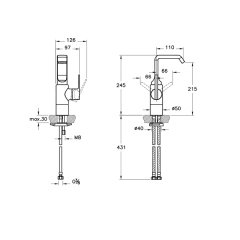 Artema Suit U A4246923 Yüksek Lavabo Bataryası, Altın