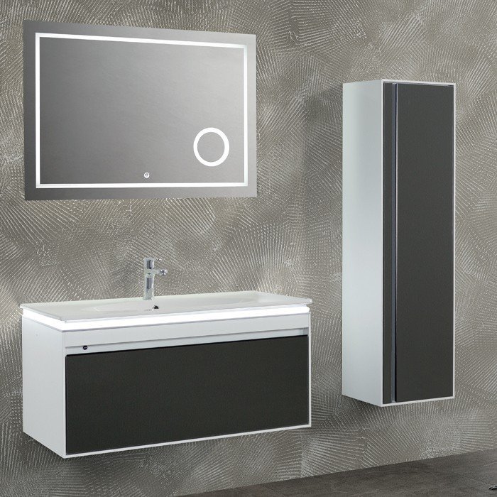 Lineart Icon 101 cm Banyo Dolabı + Ledli Ayna