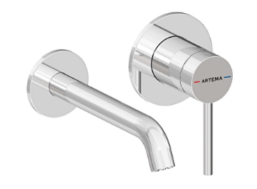 Artema A43537 Minimax Round Ankastre Lavabo Bataryası Kısa,Krom