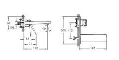 Artema A42394 Brava Ankastre Lavabo Bataryası (Sıva Üstü Grubu)