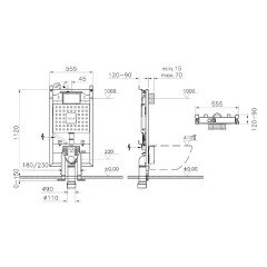 Vitra 768-5800-01 V8 Asma Klozetler İçin Gömme Rezervuar, 8 Cm
