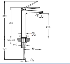 Artema Brava A42610 Çanak Lavabo Bataryası, Krom