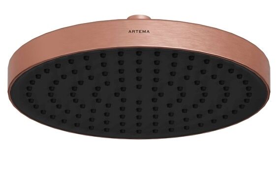 Artema A4591224 Core Round Duş Başlığı (250 mm) Fırç.Soft Bakır