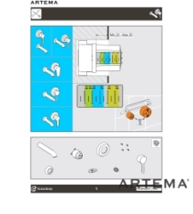 Artema A4353724 Minimax Round Ankastre Lavabo Bataryası Kısa,Fırçalı Bakır