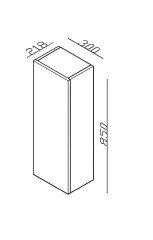 Lineart Plaza Boy Dolabı