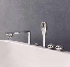 VitrA A41813 İstanbul Küvet Bataryası (5 delikli) Krom