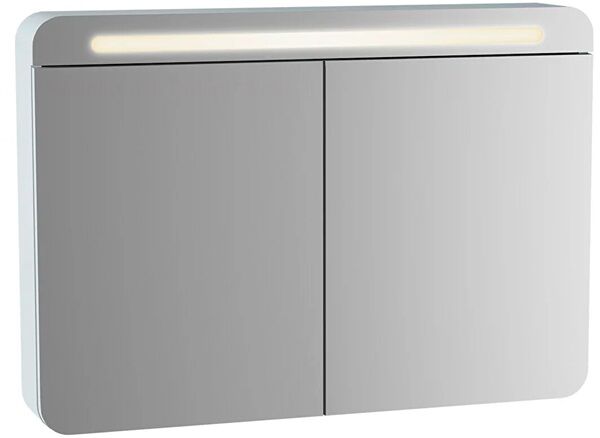 Vitra 61681 Sento Aydınlatmalı Dolaplı Ayna 100 Cm Mat Beyaz