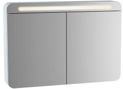 Vitra 61681 Sento Aydınlatmalı Dolaplı Ayna 100 Cm Mat Beyaz
