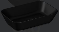 VitrA Geo Tezgah Üstü Lavabo 60 cm Mat Siyah 7425B083-0012