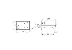 VitrA A42232 İstanbul Ankastre Lavabo Bataryası (sıva üstü grubu) Kısa
