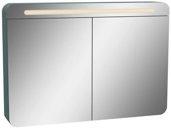 Vitra 65890 Sento Aydınlatmalı Dolaplı Ayna 100 Cm M.Fiyord Yeşil