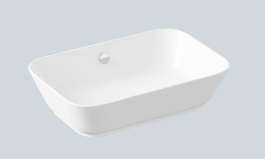 VitrA Geo Tezgah Üstü Lavabo 60 cm Mat Beyaz 7425B001-0012