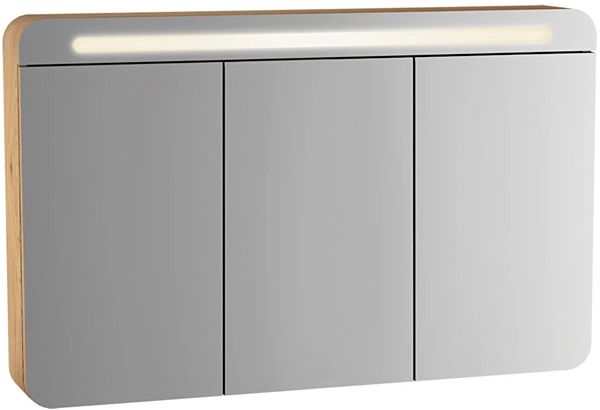 Vitra 61194 Sento Aydınlatmalı Dolaplı Ayna 120 Cm Açık Meşe