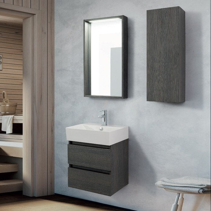 Lineart Plaza 50 cm Banyo Dolabı + Ledli Ayna