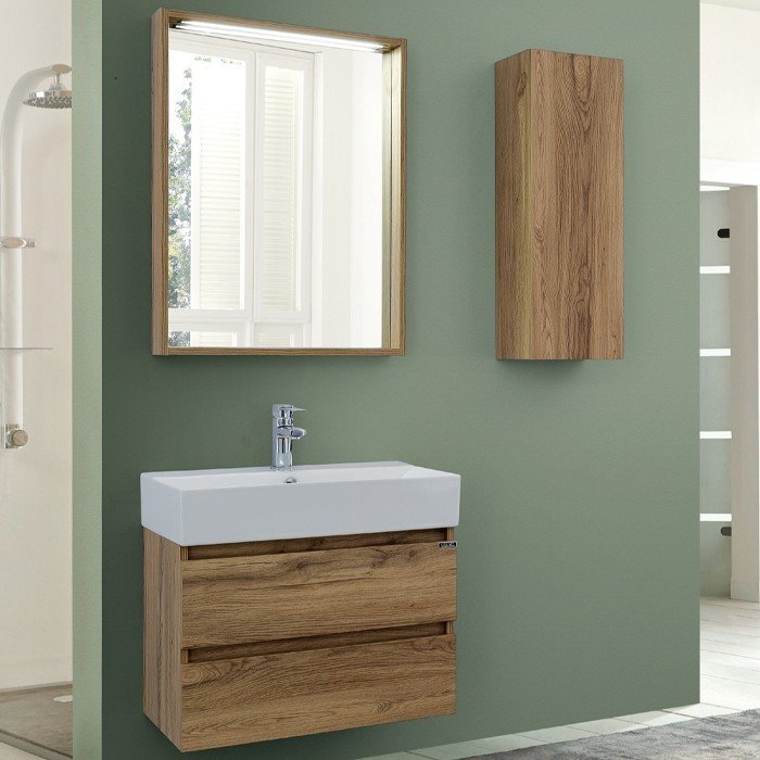 Lineart Plaza 70 cm Banyo Dolabı + Ledli Ayna