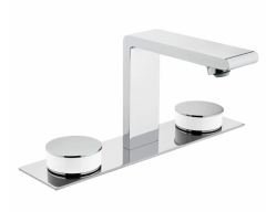 VitrA A4231557 Memoria Ankastre lavabo bataryası Krom-Beyaz (3 Delikli Lavabolar İçin)