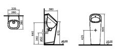Vitra 7809b020-5331 Plural Pisuvar Elektrikli Fotoselli Mat Bej