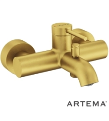 Artema A4354825 Minimax Round Banyo Bataryası Fırçalı Altın