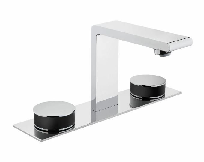 VitrA A4231558 Memoria Lavabo Bataryası Krom-Siyah (3 Delikli Lavabolar İçin)