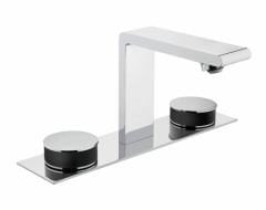 VitrA A4231558 Memoria Lavabo Bataryası Krom-Siyah (3 Delikli Lavabolar İçin)