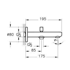 Artema Flow Soft A4312636 Çıkış Ucu, El Duşu Çıkışlı, Mat Siyah