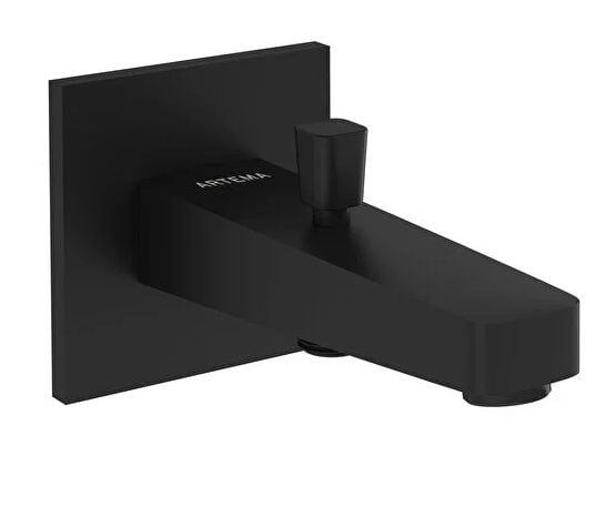 Artema Flow Square A4313136 Çıkış Ucu, El Duşu Çıkışlı, Mat Siyah