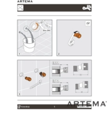 Artema A4354824 Minimax Round Banyo Bataryası Fırçalı Bakır